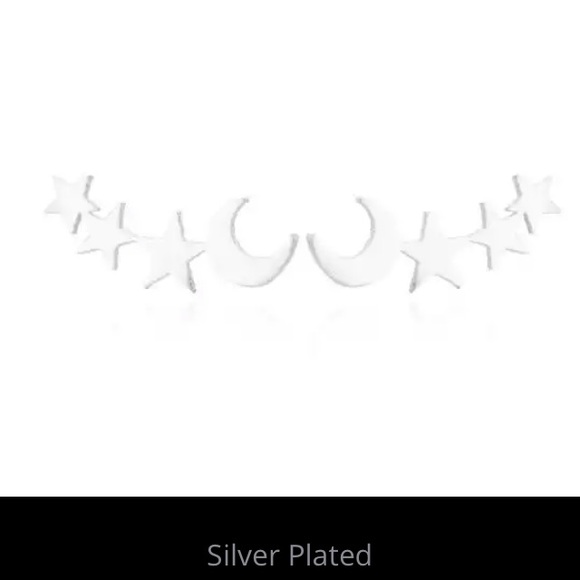 NEW!💙💎SILVERY!⭐️STARS!🌙MOON!⭐️STUDS!💎💙LOVELY! - Picture 2 of 10